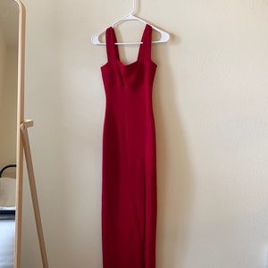 Nasty Gal Square Neck Side Maxi Dress
